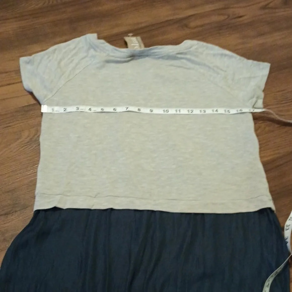 Dolan Left Coast Collection Grey Blue Baja Coastal Textured Layered Top A26 - Picture 6 of 6